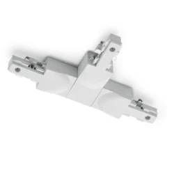 Conector en T DUOline, conductor de protección derecho blanco mate