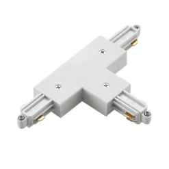 Conector en T Lindby Linaro, blanco, sistema de riel monofásico