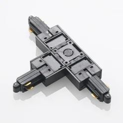 Conector en T Lindby Linaro, negro, sistema de riel monofásico