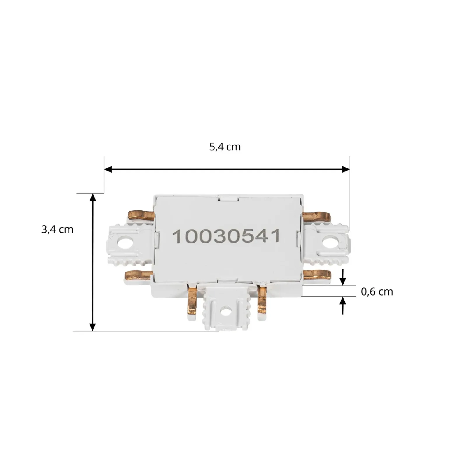 Conector en T Lindby Lumaro, blanco, 5,4 cm, plástico