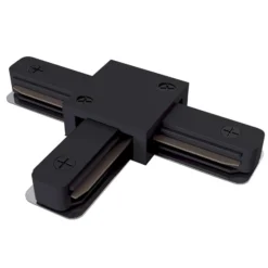 Conector en T Riel, riel monofásico, negro