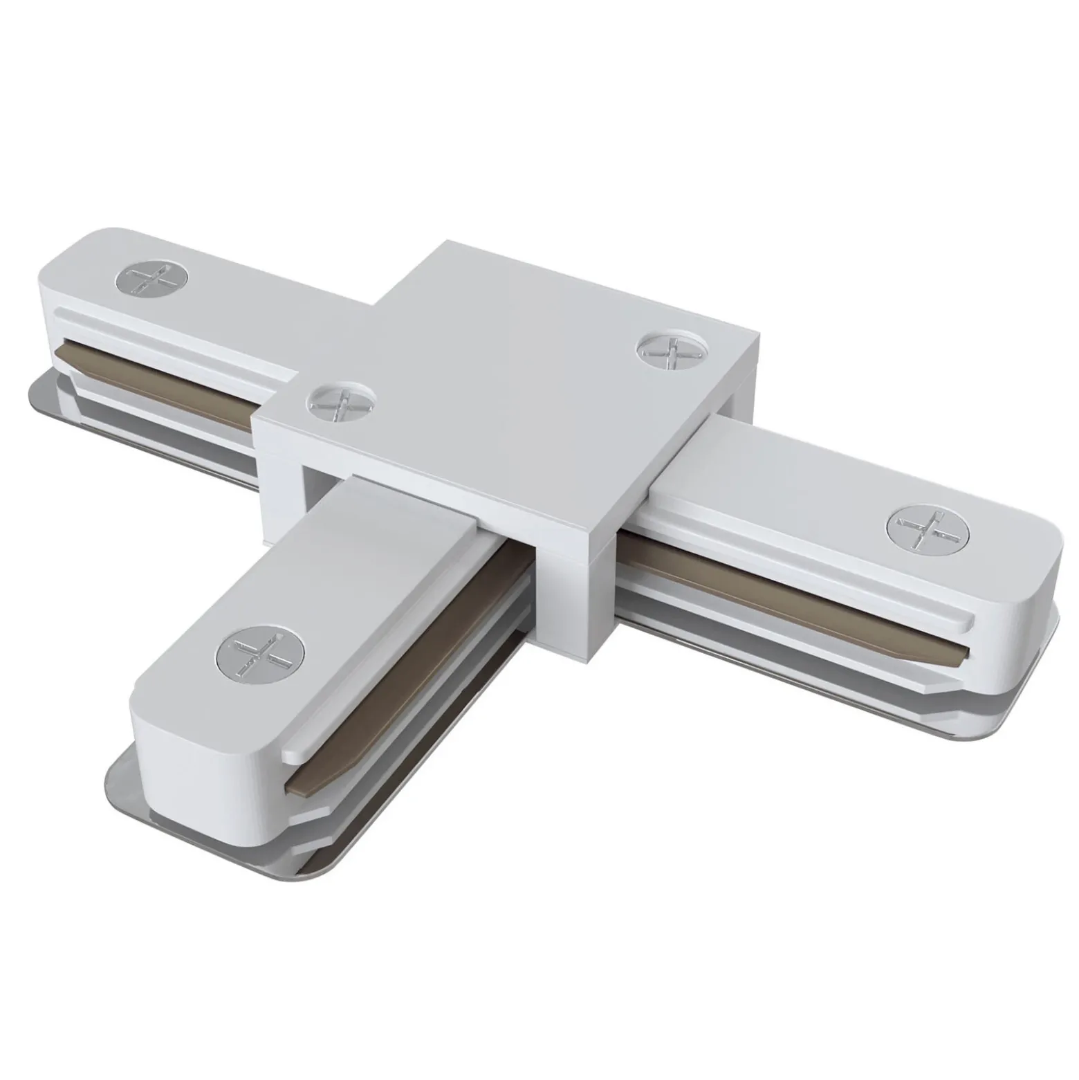 Conector en T Riel, riel monofásico, blanco