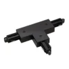 Conector en T SLV riel monofásico, negro
