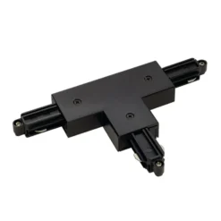 Conector en T SLV riel monofásico, negro