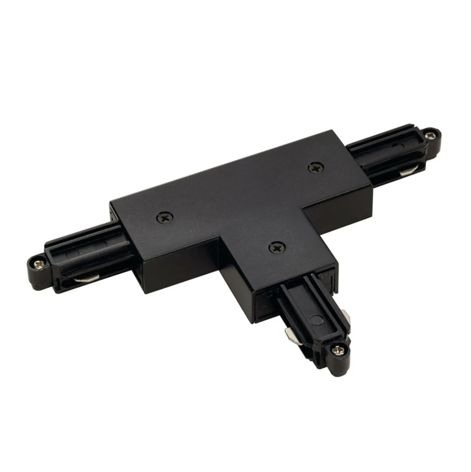 Conector en T SLV riel monofásico, negro