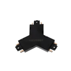 Conector en Y Lindby Lumaro, negro, 7,85 cm, plástico