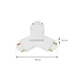 Conector en Y Lumaro de Lindby, blanco, 7,85 cm, plástico
