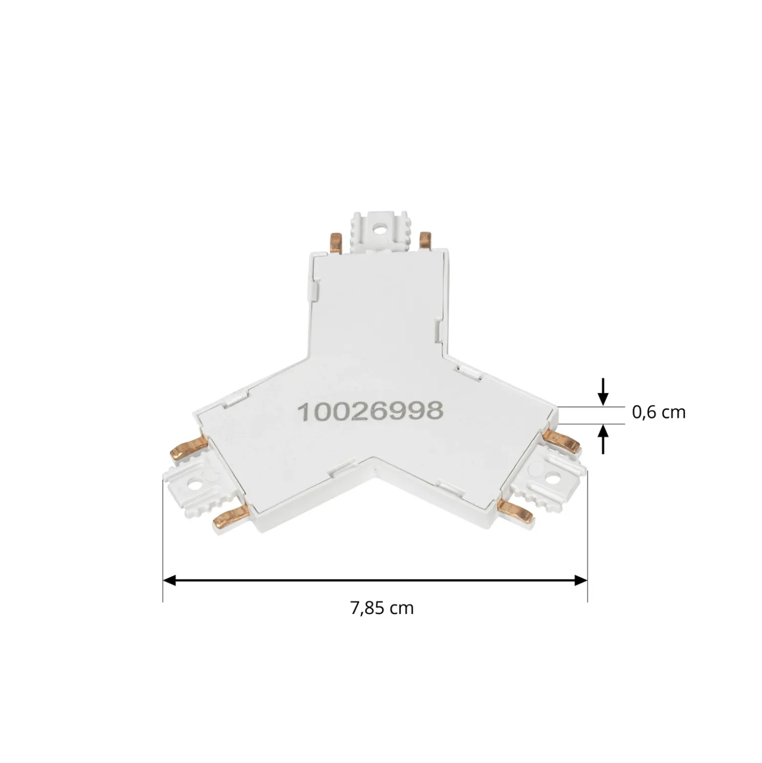Conector en Y Lumaro de Lindby, blanco, 7,85 cm, plástico