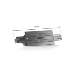 Conector Eutrac I para carril de instalación, negro