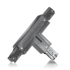 Conector Eutrac T tierra exterior derecha, negro