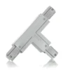 Conector Eutrac T tierra exterior derecha, plata