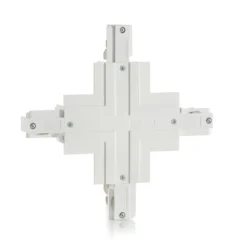 Conector Eutrac X Phase para carril empotrado, blanco