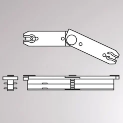 Conector flexible de riel bifásico Volare, 70-150°