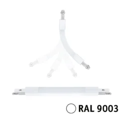 Conector flexible Paulmann URail II, máx. 1000 W, blanco señal