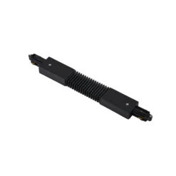 Conector Lindby Flex Linaro, negro, sistema de riel monofásico
