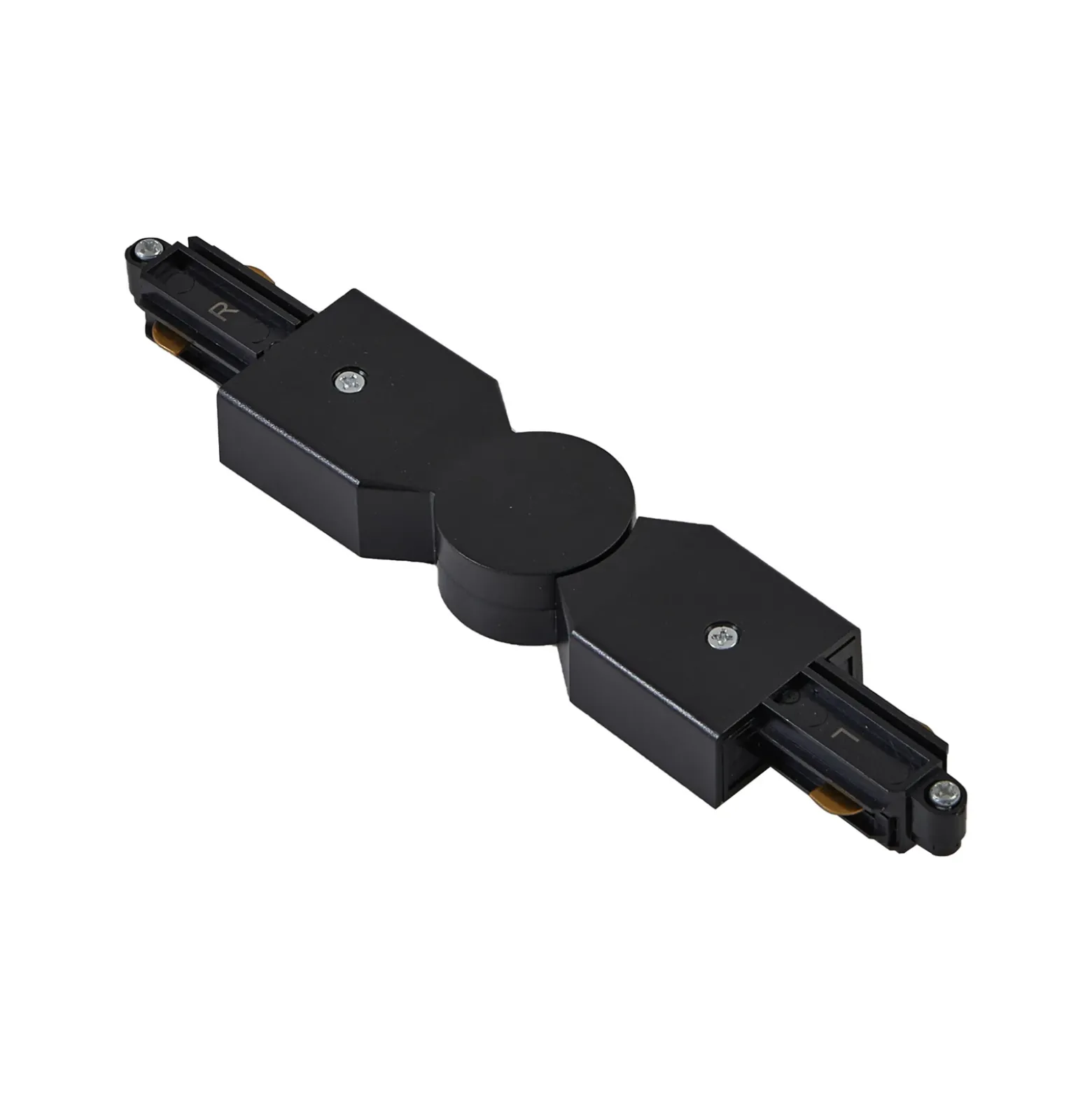 Conector Lindby Linaro, negro, ajustable, 1 fase