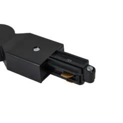Conector Lindby Linaro, negro, ajustable, 1 fase