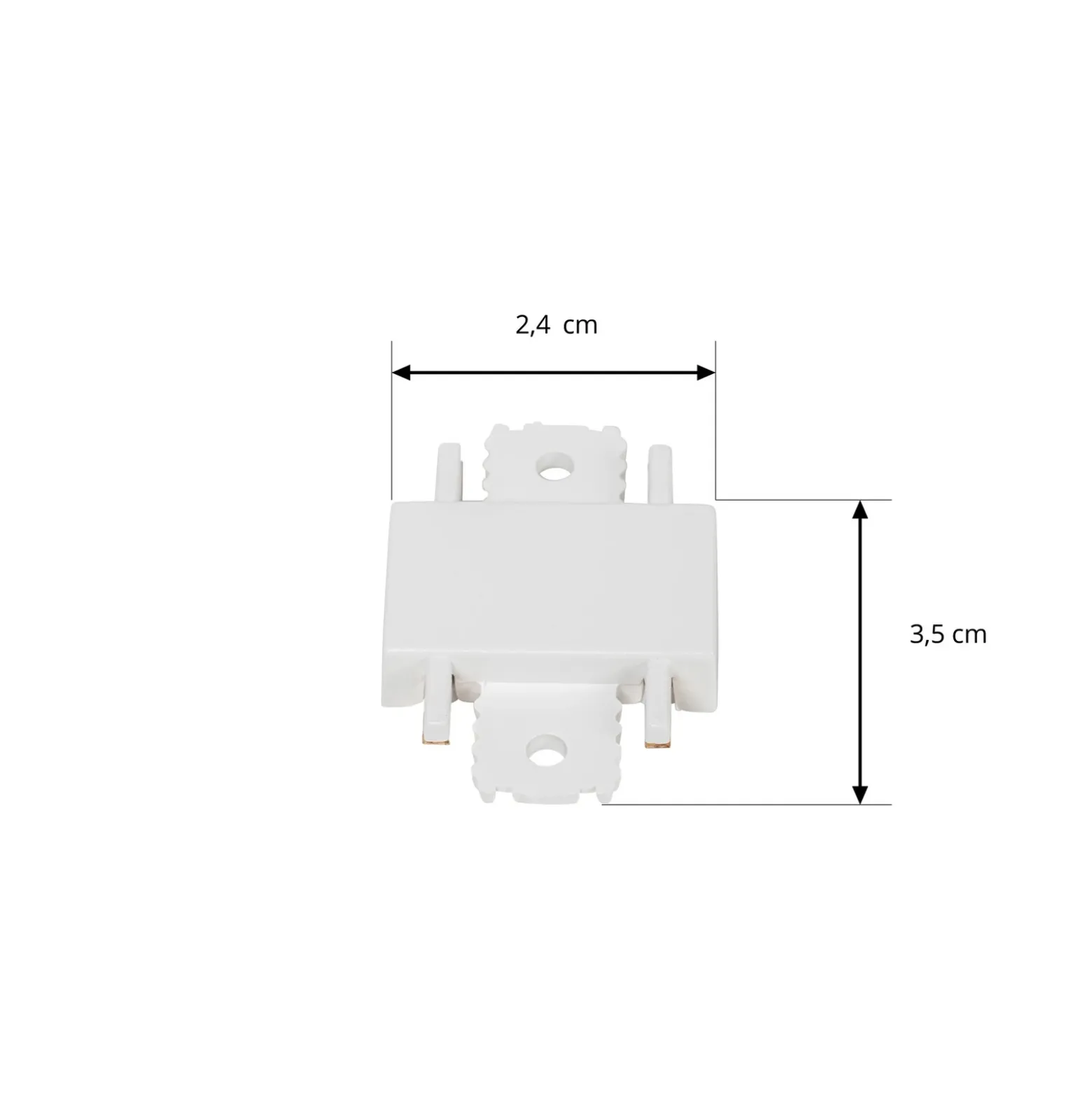 Conector Lindby Lumaro, 180°, blanco, plástico