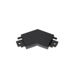 Conector Lindby Lumaro, negro, 135°, plástico
