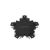 Conector Lindby Lumaro, 5 vías, negro, plástico