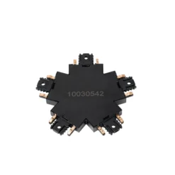 Conector Lindby Lumaro, 5 vías, negro, plástico