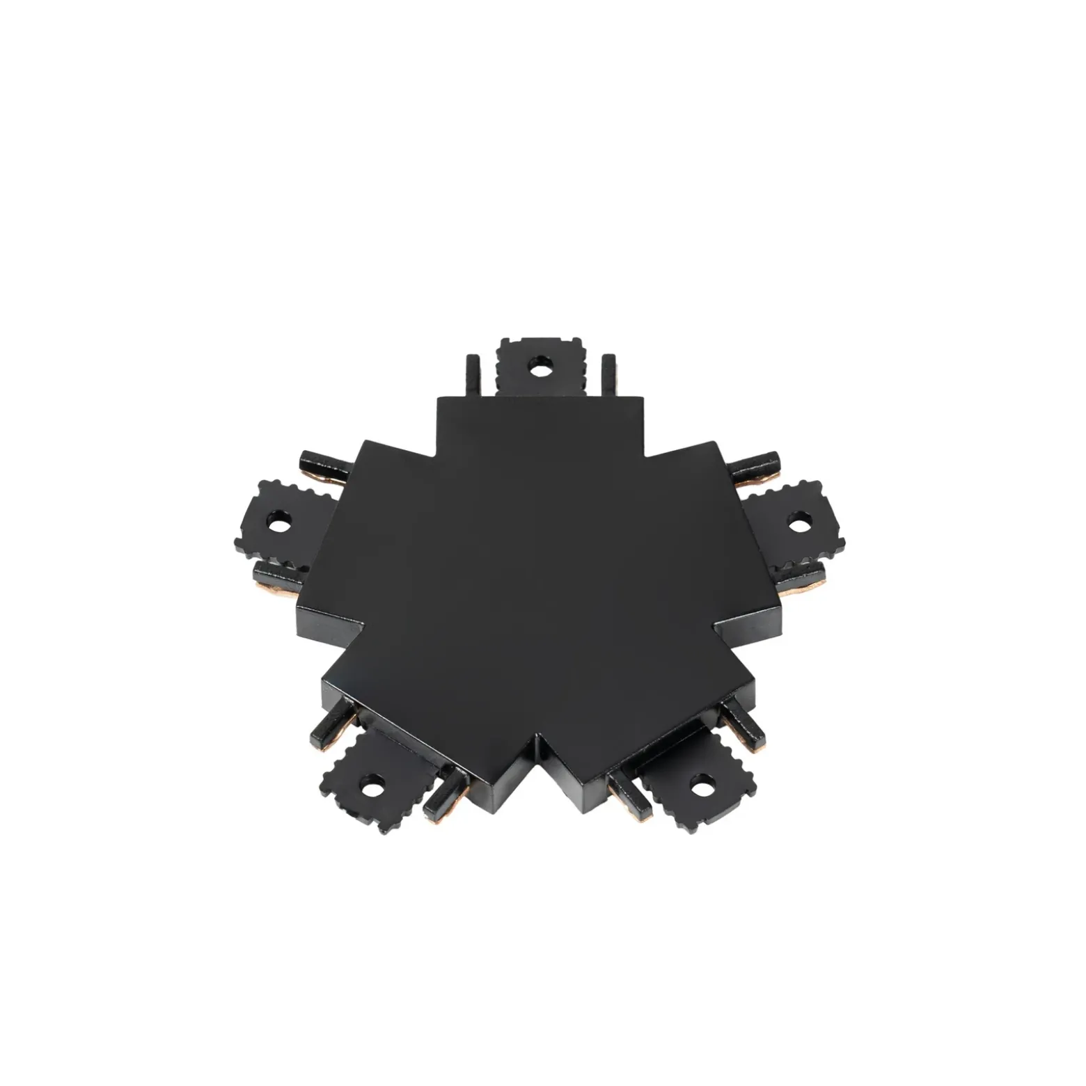 Conector Lindby Lumaro, 5 vías, negro, plástico