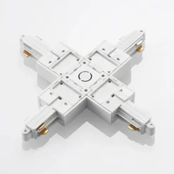 Conector Lindby X Linaro, blanco, sistema de riel monofásico
