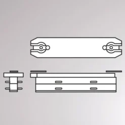 Conector lineal para riel Volare, 70 mm