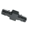 Conector recto DUOline sistema bifásico, negro