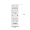 Control remoto Lindby Lumaro, blanco, longitud 14 cm