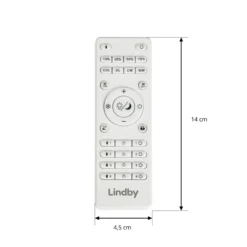 Control remoto Lindby Lumaro, blanco, longitud 14 cm