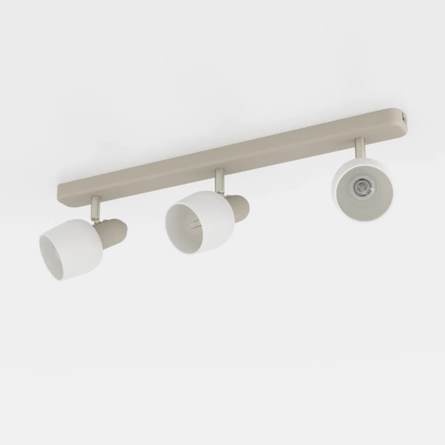 Corato downlight de techo, arena/níquel/opal, 3 luces.