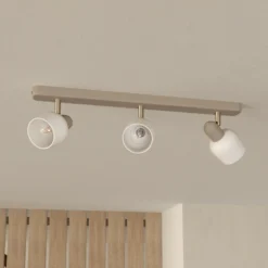 Corato downlight de techo, arena/níquel/opal, 3 luces.