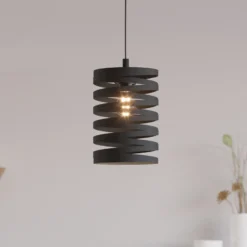 Cremella lámpara colgante, Ø 18 cm, negro, acero