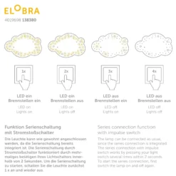 Cuadro plafón nube Space Mission, azul