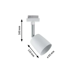 Cubre focos URail de Paulmann, blanco, GU10