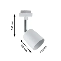 Cubre focos URail de Paulmann, blanco, GU10