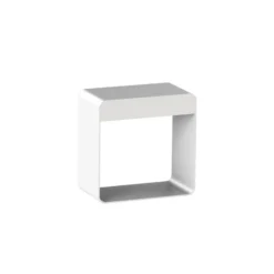 Dama lámpara de mesa LED recargable, blanco, aluminio, ABS