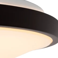 Dasher Plafón LED, negro, Ø 29,3 cm, 2700 K, IP44