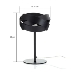 Decorativa lámpara de mesa Tornado