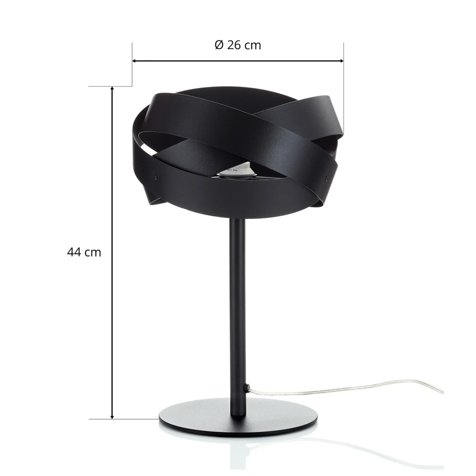 Decorativa lámpara de mesa Tornado