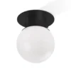 Decor Walther globo 20 plafón, negro/mate