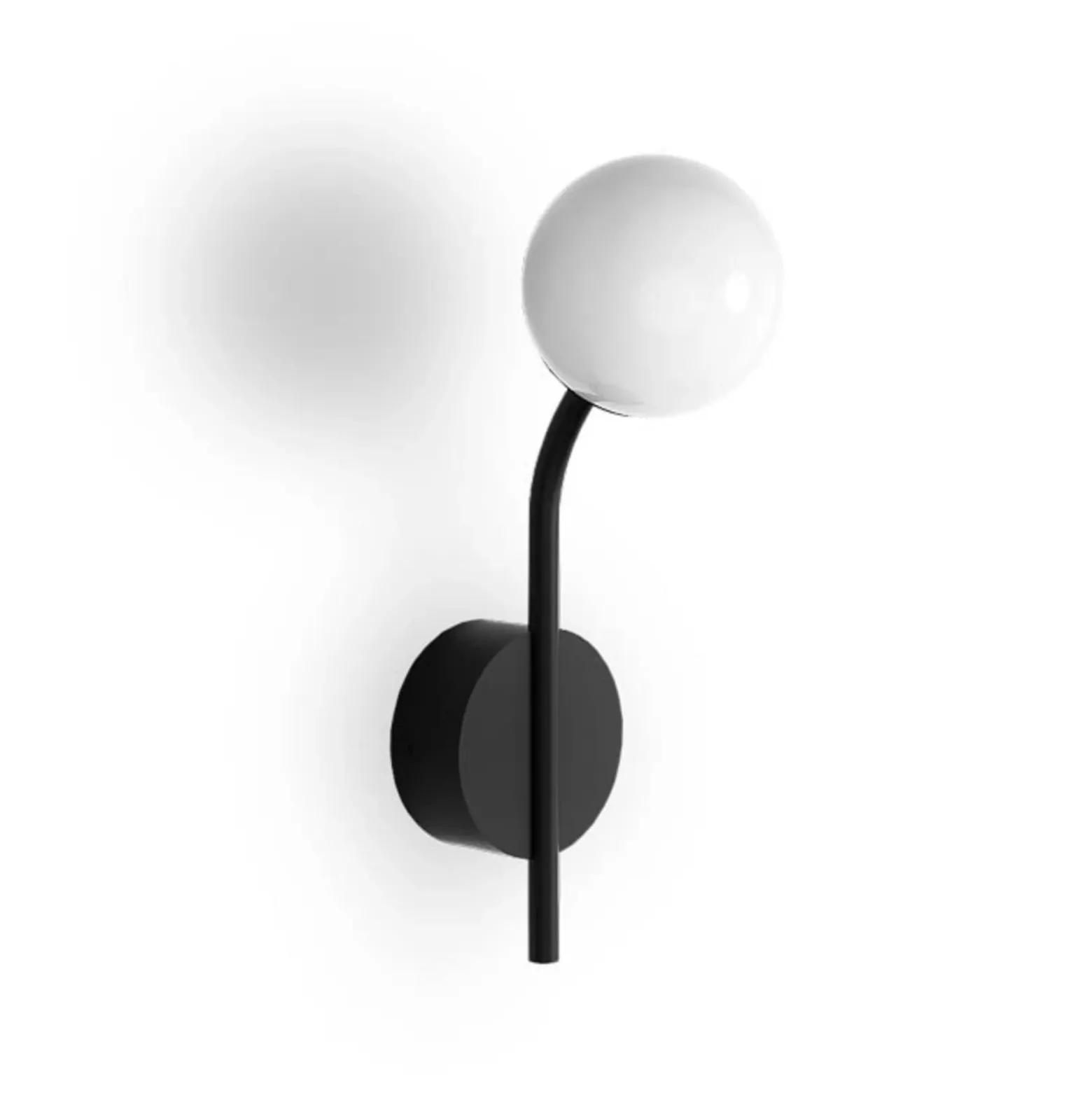 Decor Walther Pep aplique, 1 luz, negro