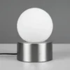 De mesa Countess vidrio opalino, base metal níquel
