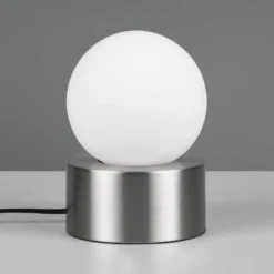 De mesa Countess vidrio opalino, base metal níquel