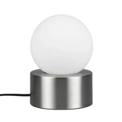 De mesa Countess vidrio opalino, base metal níquel