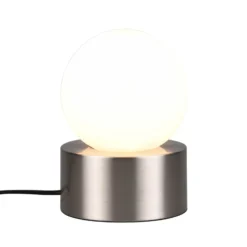De mesa Countess vidrio opalino, base metal níquel