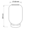 De mesa decorativa LED 5305558 batería gris humo