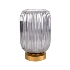 De mesa decorativa LED 5305558 batería gris humo