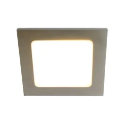 De mueble empotrada LED FAQ 58, acero, 3W, 3.000K